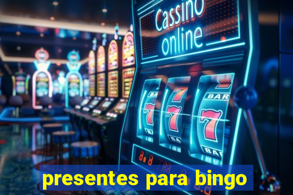 presentes para bingo